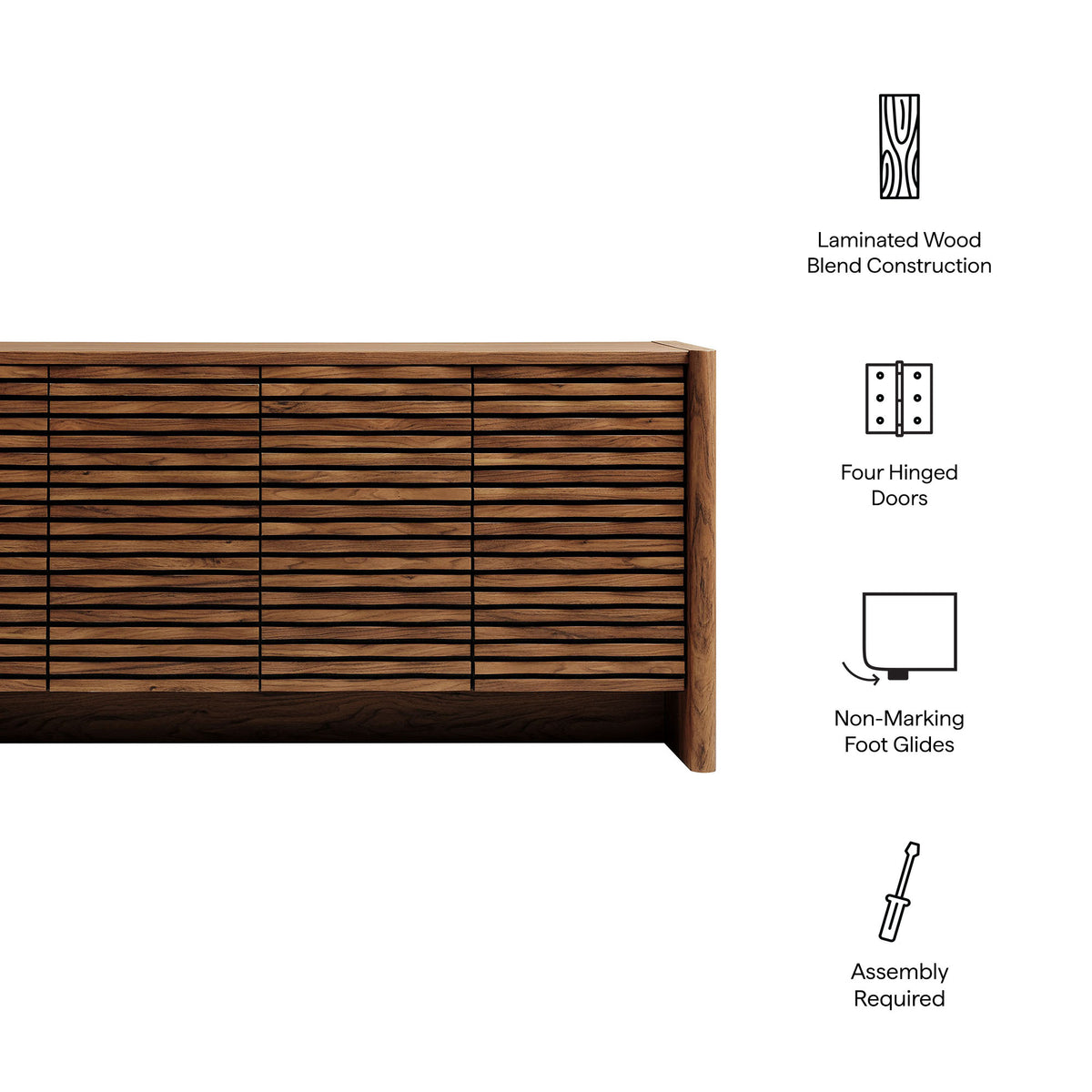 Emric Wave 66" 4-Door Sideboard by Modway