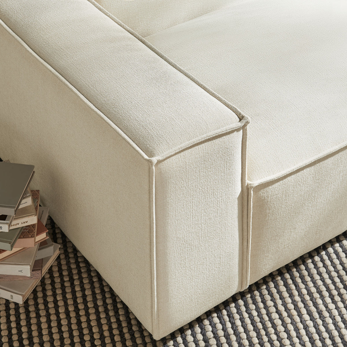 Restore Performance Fabric Upholstered Left-Facing Modular Lounge Chair by Modway