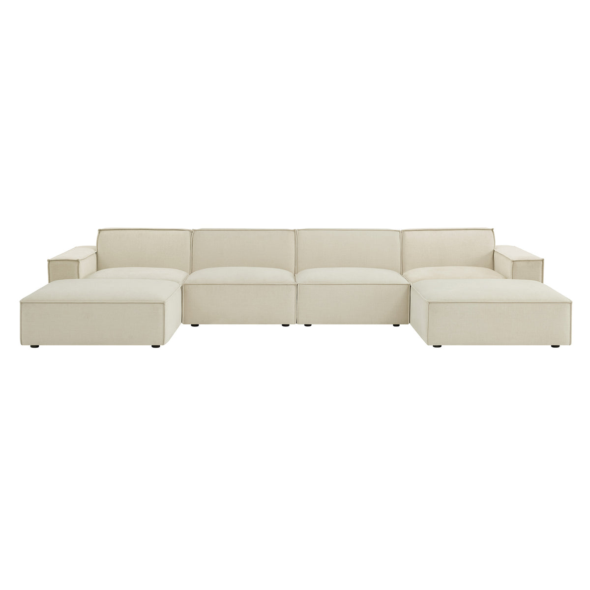 Restore 6-Piece Performance Fabric Upholstered Modular Sectional Sofa by Modway
