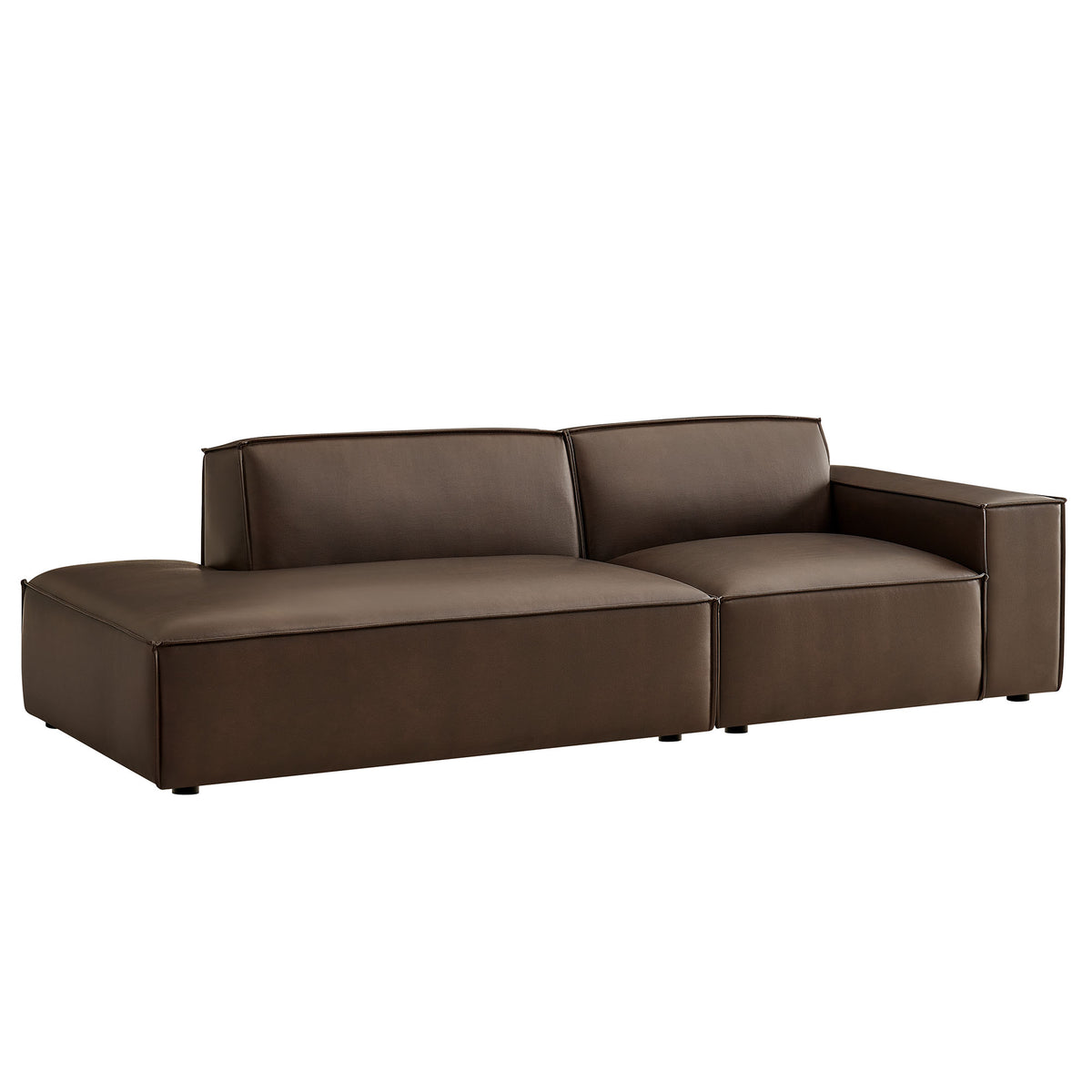 Restore 2-Piece Vegan Leather Modular Loveseat by Modway