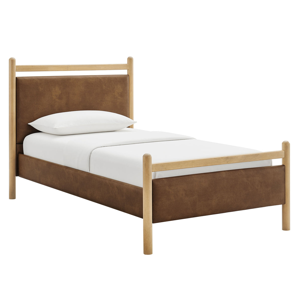 Ginny Vegan Leather Platform Bed Frame by Modway