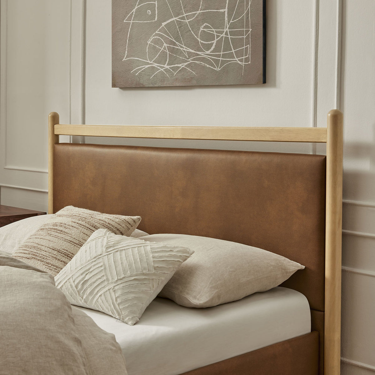Ginny Vegan Leather Platform Bed Frame by Modway