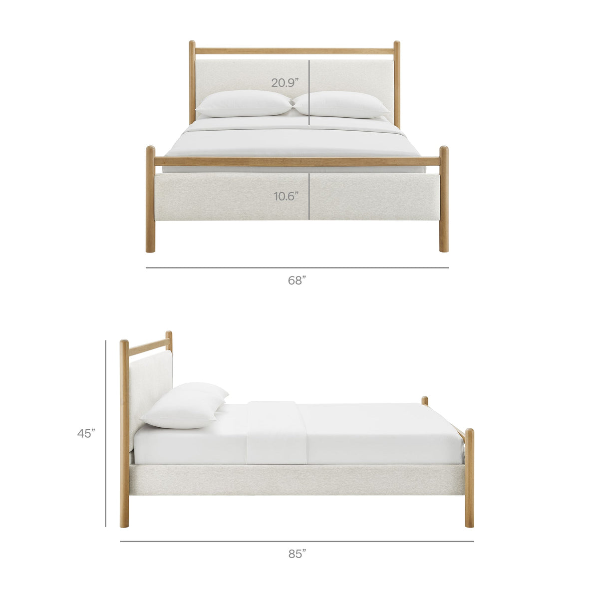 Ginny Twin Size Platform Bed Frame by Modway