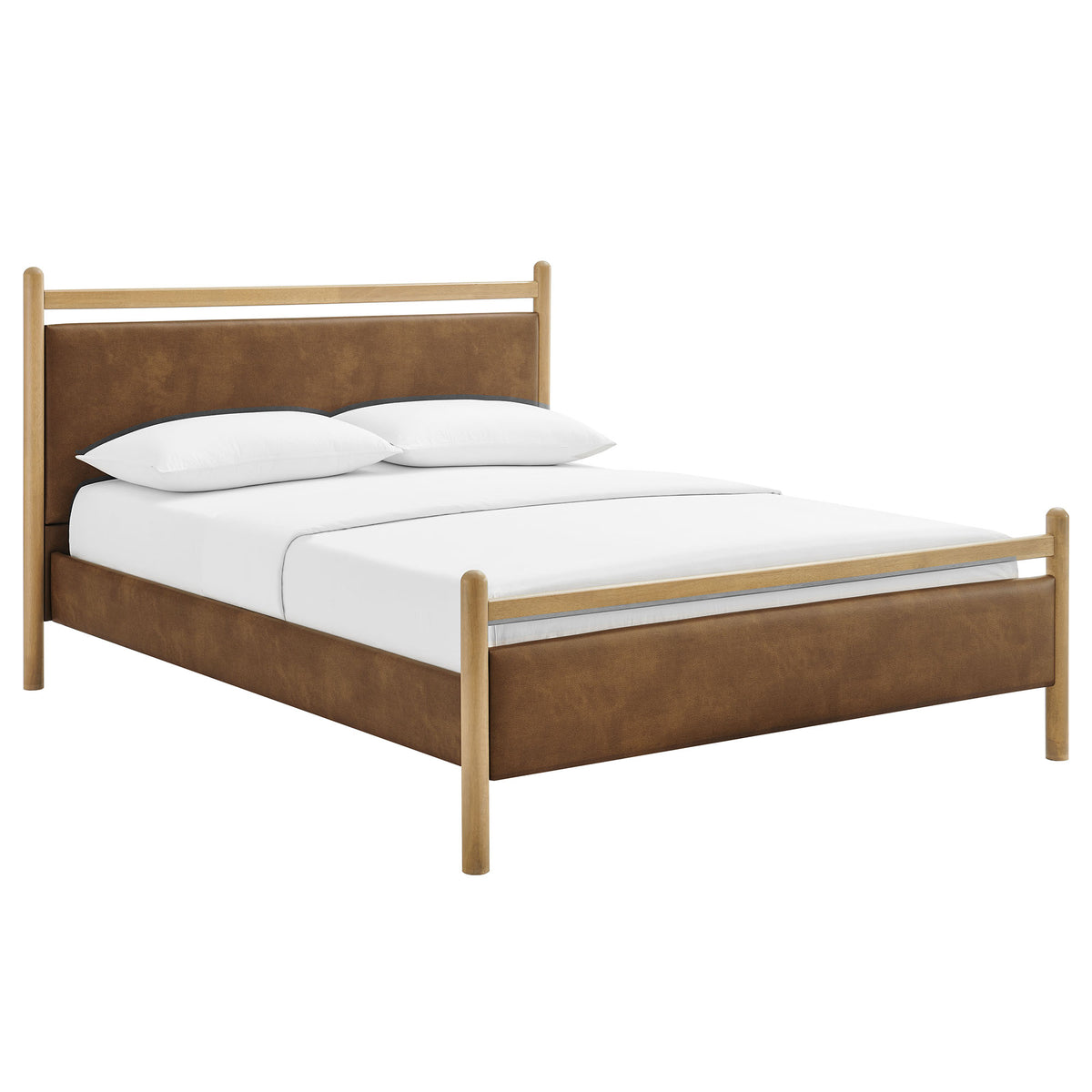 Ginny Vegan Leather Platform Bed Frame by Modway