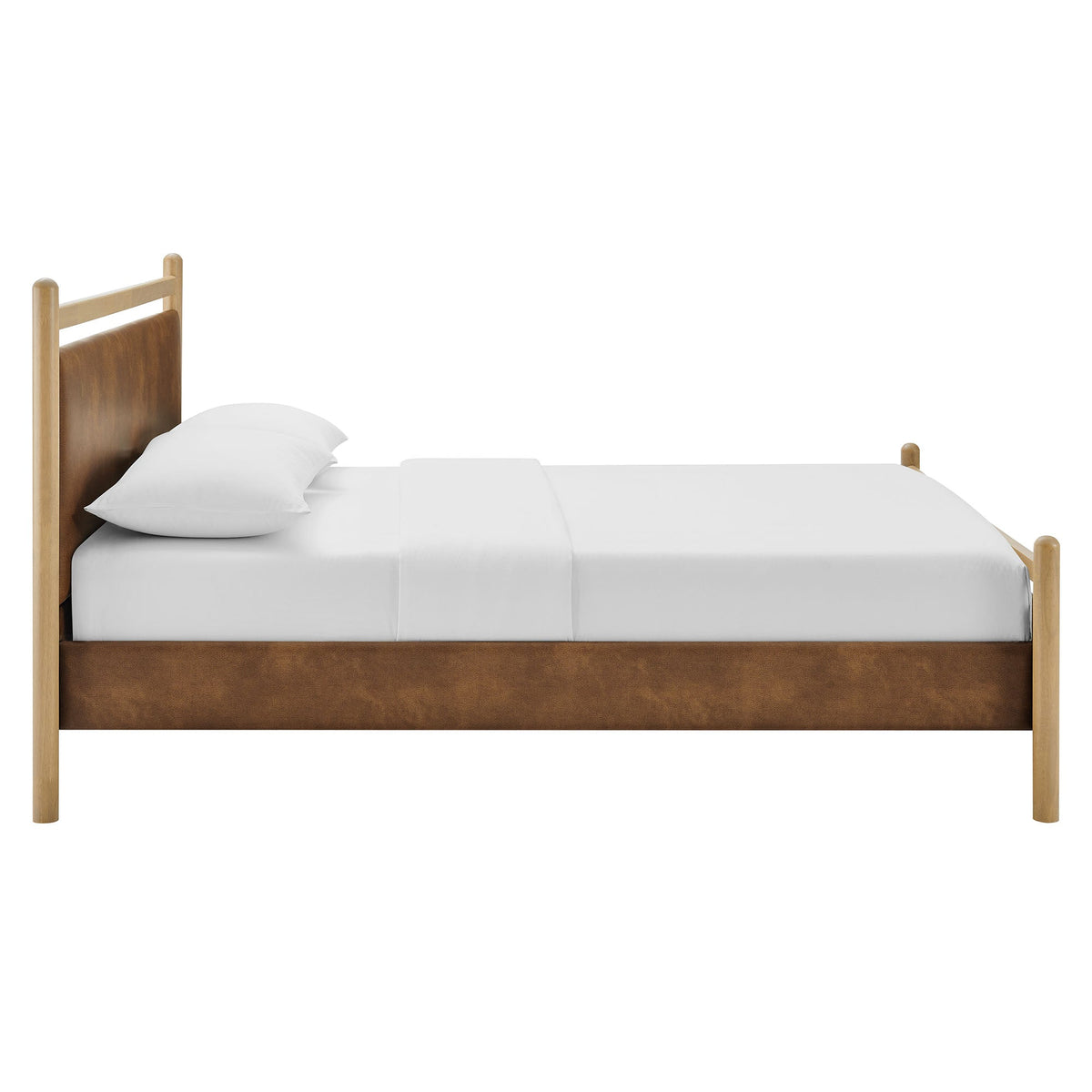 Ginny Vegan Leather Platform Bed Frame by Modway