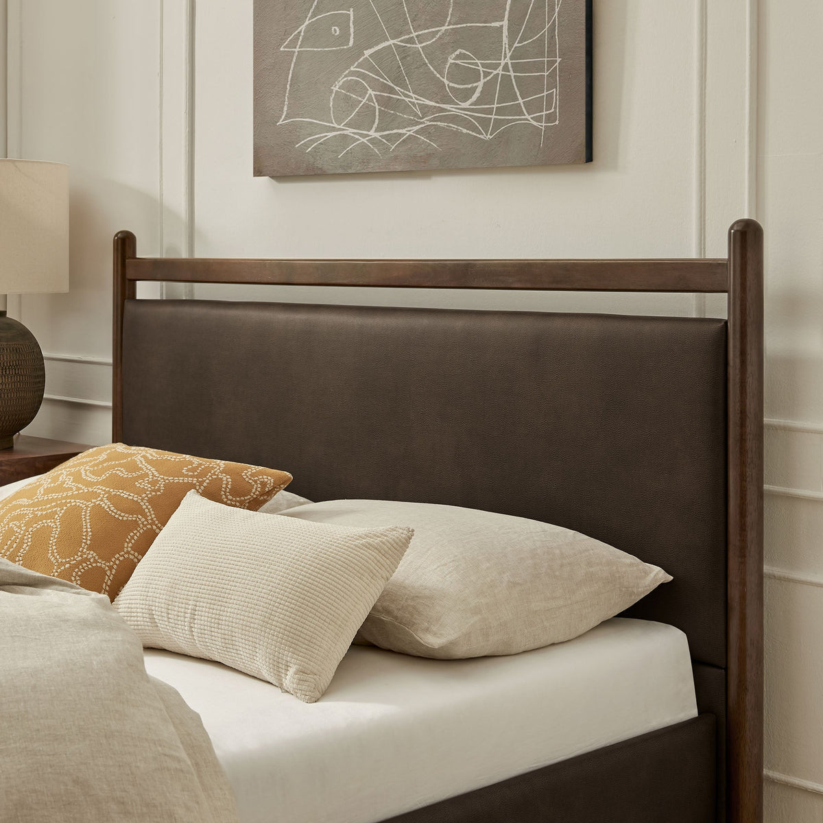Ginny Vegan Leather Platform Bed Frame by Modway