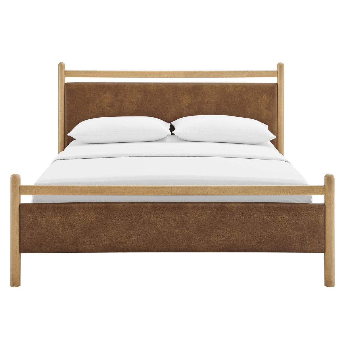 Ginny Vegan Leather Platform Bed Frame by Modway